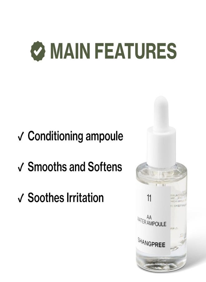 SHANGPREE AA Water Ampoule, Deep Hydration and Elasticity Care, Castanea Crenata Extract, Aloe Water, Adenosine, Smooths Texture, Soothes Irritation, For Dry Skin, 30ml / 1.01 fl.oz. - Image 2